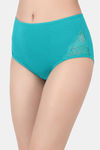 Clovia High Rise Cotton Hipster Panty - Green — thumbnail 3