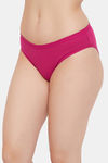 Clovia Low Rise Cotton Bikini Panty - Pink — thumbnail 3