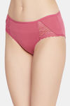 Clovia Mid Rise Cotton Hipster Panty - Pink — thumbnail 3