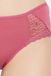 Clovia Mid Rise Cotton Hipster Panty - Pink — thumbnail 5