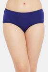 Clovia Mid Rise Cotton Hipster Panty - Blue — thumbnail 1