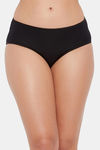 Clovia Mid Rise Cotton Hipster Panty - Black — thumbnail 1