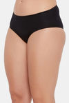 Clovia Mid Rise Cotton Hipster Panty - Black — thumbnail 3