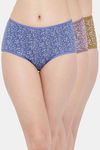 Clovia High Rise Cotton Hipster Panty - Multi — thumbnail 1