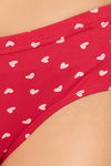 Clovia Mid Rise 3/4th Coverage Hipster Panty - Red — thumbnail 6