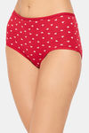 Clovia High Rise 3/4th Coverage Hipster Panty - Red — thumbnail 3