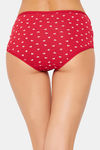 Clovia High Rise 3/4th Coverage Hipster Panty - Red — thumbnail 4