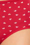 Clovia High Rise 3/4th Coverage Hipster Panty - Red — thumbnail 6