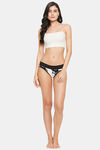 Clovia Low Rise 3/4th Coverage Bikini Panty - White — thumbnail 5