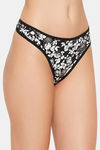Clovia Low Rise Thong - Black — thumbnail 2