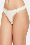 Clovia Low Rise Thong - White — thumbnail 3
