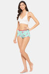 Clovia Mid Rise Full Coverage Boyshort - Green — thumbnail 5