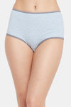 Clovia Mid Rise Three-Fourth Coverage Hipster Panty - Grey — thumbnail 1