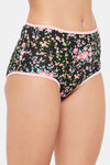 Clovia High Rise Three-Fourth Coverage Hipster Panty - Black — thumbnail 2