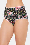 Clovia High Rise Three-Fourth Coverage Hipster Panty - Black — thumbnail 3
