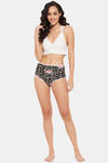 Clovia High Rise Three-Fourth Coverage Hipster Panty - Black — thumbnail 5