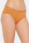 Clovia Mid Rise Three-Fourth Coverage Hipster Panty - Orange — thumbnail 2