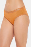 Clovia Mid Rise Three-Fourth Coverage Hipster Panty - Orange — thumbnail 3