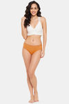Clovia Mid Rise Three-Fourth Coverage Hipster Panty - Orange — thumbnail 5