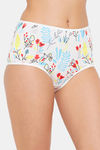 Clovia High Rise Three-Fourth Coverage Hipster Panty - White — thumbnail 2