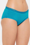 Clovia Mid Rise Three-Fourth Coverage Hipster Panty - Blue — thumbnail 2