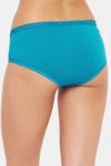 Clovia Mid Rise Three-Fourth Coverage Hipster Panty - Blue — thumbnail 4