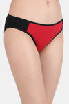 Clovia Medium Rise Half Coverage Bikini Panty - Red — thumbnail 2
