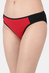 Clovia Medium Rise Half Coverage Bikini Panty - Red — thumbnail 3