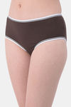Clovia Medium Rise Three-Fourth Coverage Hipster Panty - Brown — thumbnail 3