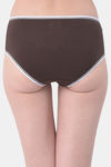 Clovia Medium Rise Three-Fourth Coverage Hipster Panty - Brown — thumbnail 4