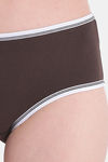 Clovia Medium Rise Three-Fourth Coverage Hipster Panty - Brown — thumbnail 5