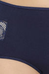 Clovia High Rise Three-Fourth Coverage Hipster Panty - Navy Blue — thumbnail 5