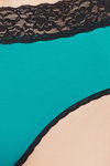 Clovia Medium Rise Three-Fourth Coverage Hipster Panty - Green — thumbnail 5