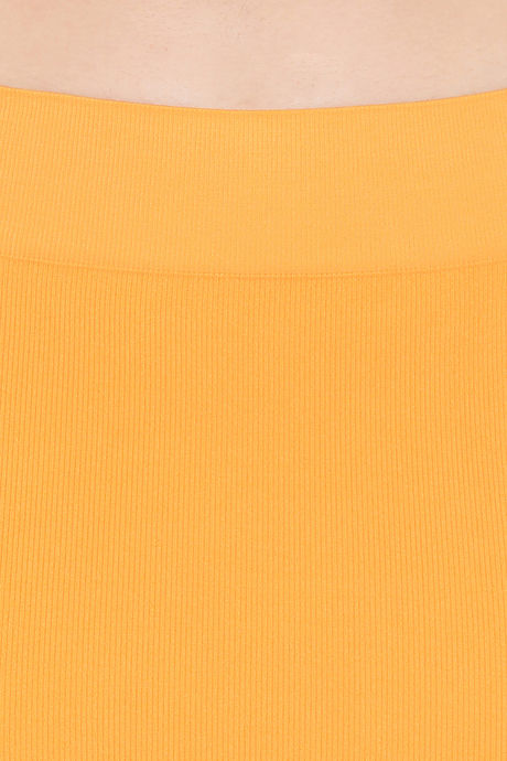Clovia Seamless High Compression Saree Shapewear - Yellow — image 5