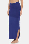 Clovia Seamless High Compression Saree Shapewear - Blue — thumbnail 2