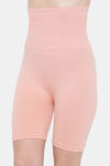 Clovia Seamless High Compression Highwaist Thigh Shaper - Peach — thumbnail 3
