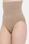 Clovia Seamless High Compression Highwaist Shapewear - Beige — thumbnail 3