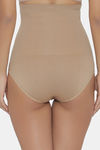 Clovia Seamless High Compression Highwaist Shapewear - Beige — thumbnail 4