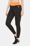 Clovia Snug Fit Active Ankle-Length Tights - Orange — thumbnail 2