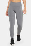 Clovia Snug Fit Active High-Rise Ankle-Length Tights - Grey — thumbnail 1