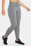 Clovia Snug Fit Active High-Rise Ankle-Length Tights - Grey — thumbnail 2