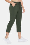 Clovia Comfort Fit Active Angle-Length Jogger - Green — thumbnail 2
