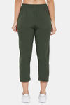 Clovia Comfort Fit Active Angle-Length Jogger - Green — thumbnail 4