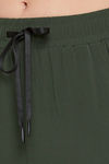 Clovia Comfort Fit Active Angle-Length Jogger - Green — thumbnail 6