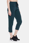Clovia Comfort-Fit Active Track Pants - Blue — thumbnail 2
