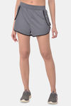 Clovia Comfort-Fit Active Shorts - Grey — thumbnail 1