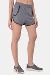 Clovia Comfort-Fit Active Shorts - Grey — thumbnail 3