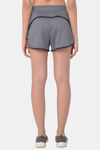 Clovia Comfort-Fit Active Shorts - Grey — thumbnail 4