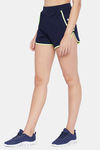 Clovia Comfort-Fit Active Shorts - Blue — thumbnail 2