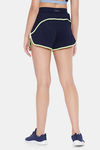 Clovia Comfort-Fit Active Shorts - Blue — thumbnail 4